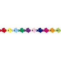 Bordura decupata carton, 76x916mm, 12 buc/set - Pesti cu numere - Hygloss - SUA 33629